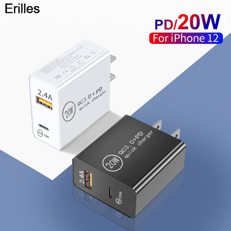 20W PD 고속 충전 3.0 USB 충전기 아이폰 14 13 레드미 삼성 화웨이 PD 어댑터 핸드폰용, 급속 충전 USB 충전기