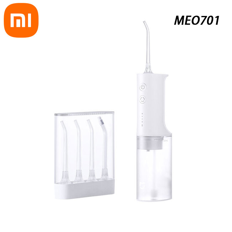 XIAOMI MIJIA MEO701 irigator Oral portabel, Flosser pemutih gigi, pembersih gigi bucal, benang air untuk gigi
