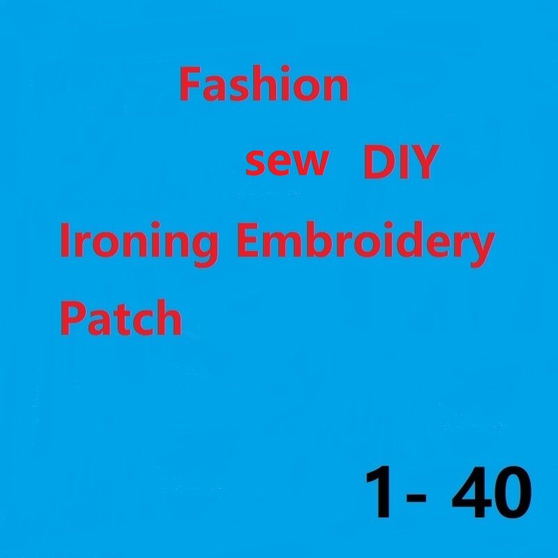 5Pcs Fashion Logo Merk Iron Patches Voor Kleding Rugzak Diy Naaien Strijken Borduurwerk Patch Voor T-shirt Hoed Schoenen decor