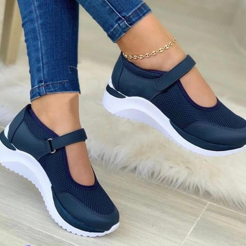 Giày Sneaker Nữ Giày Lười Cho Nữ Giày Casual Nền Tảng Lưới Giày Plus Size Nữ Vulcanize Giày Zapatillas Mujer