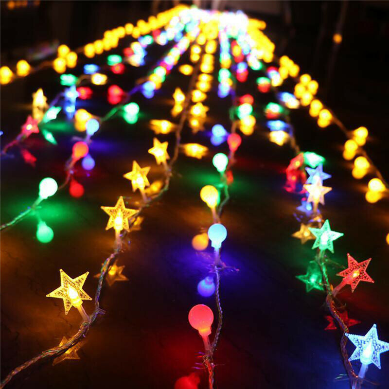 20 المصابيح سلسلة أضواء الجنية roma mis ila كرة فقاعات مصباح عطلة الإضاءة جارلاند بطارية داخلي للزينة الزفاف عيد الميلاد