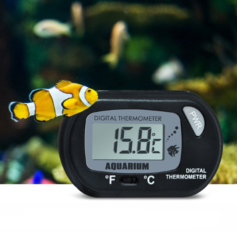 LCD Digital Thermometer Hygrometer Temperature Humidity Gauge with Probe for Vehicle Reptile Terrarium Fish Tank Refrigerator