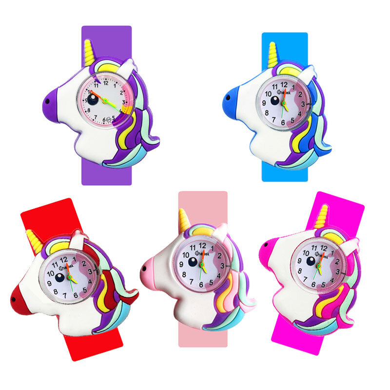 Dropship Cartoon Reloj Color Pony Boy Girl Watch Kids Sports Quartz Flap orologio da polso Baby Christmas Gift Clock Hour Reloj Mujer