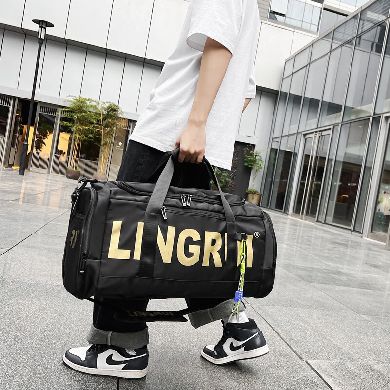 YILIAN กระเป๋าเดินทางขนาดใหญ่2022ใหม่สั้นธุรกิจท่องเที่ยวมือถือแห้งและเปียกฟิตเนสกระเป๋าขนาดใ...