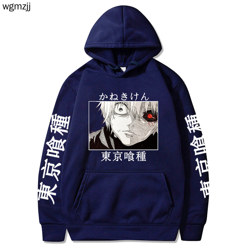 Tokyo Ghoul Hoodie Kaneki Ken Anime Grafik Druck Sweatshirt Casual Pullover Unisex Hip Hop Lose Männer Tops