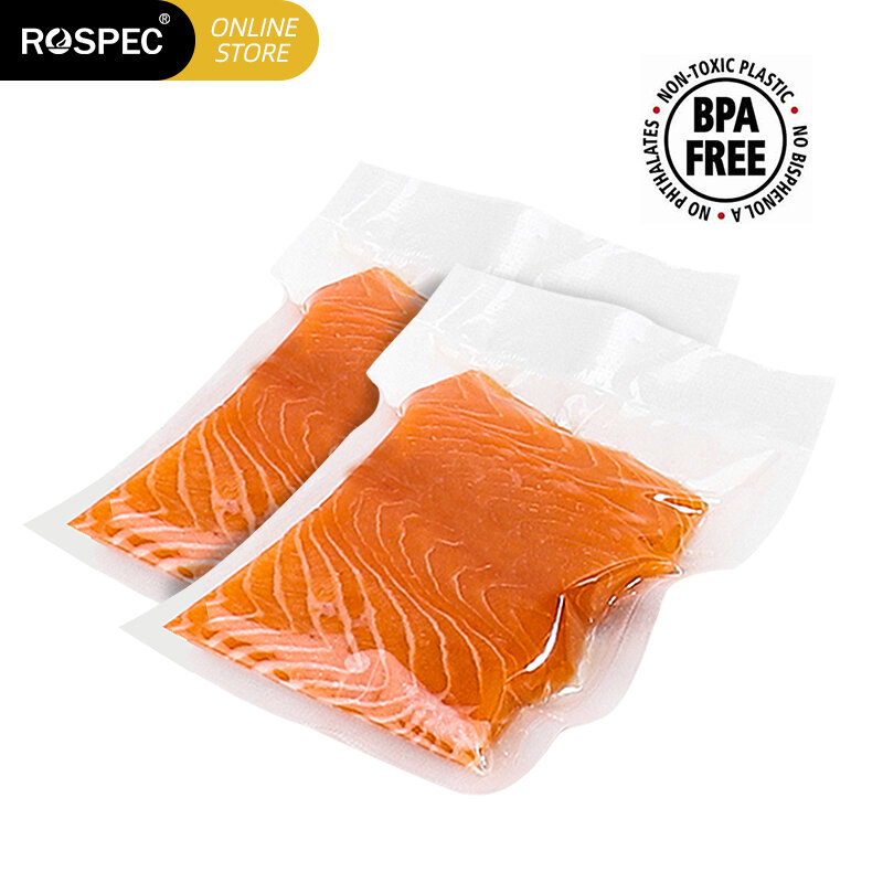 ROSPEC – sacs de conservation sous vide sans BPA, sachets de conservation sous vide pour aliments secs et humides, emballage de conservation sous vide pour fruits 28x35