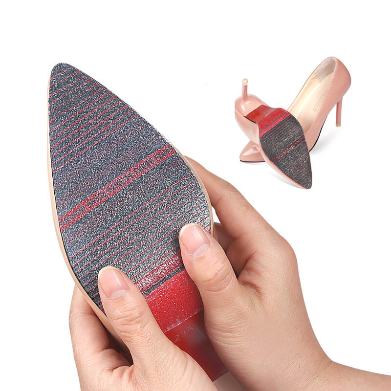 Pegatinas protectoras de suela de zapatos antideslizantes resistentes al desgaste para zapatillas de tacón alto, Almohadillas protectoras de suela de zapato autoadhesivas de Corte libre