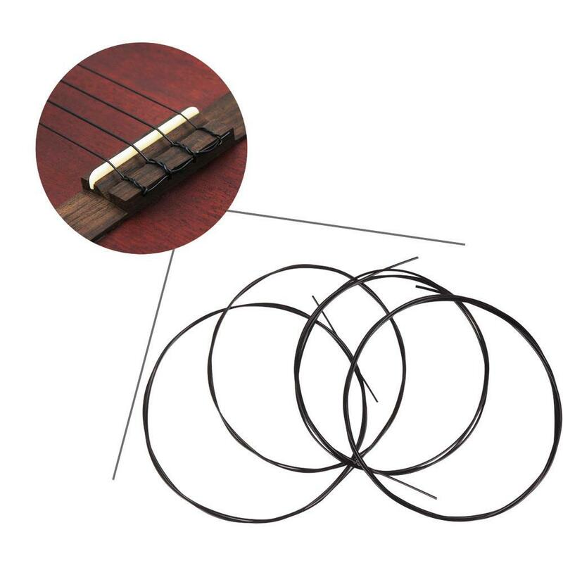 Cuerdas de ukelele de nailon de 4 piezas, pieza de repuesto para instrumento de cuerda de 21/23/26 pulgadas, 4-0,56mm, 3 rd-0.71mm, 2 nd-0.81mm, 1st-0,56mm