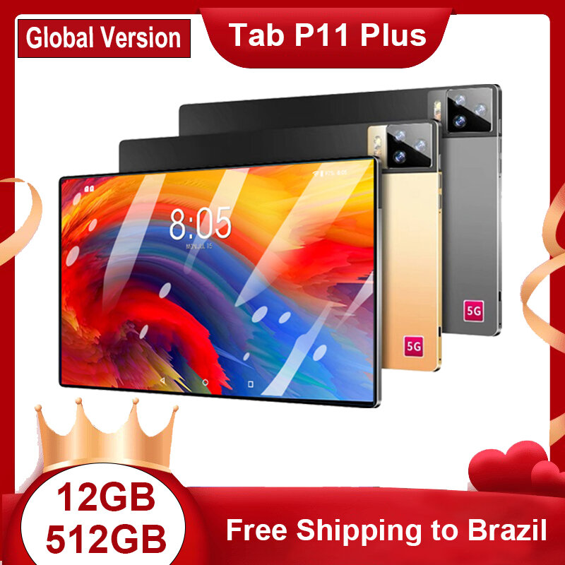 Teblet P11 Plus планшет с 10-дюймовым дисплеем, процессором MTK Helio P60, ОЗУ 12 Гб, ПЗУ 512 ГБ, Android 11, 1920x1200