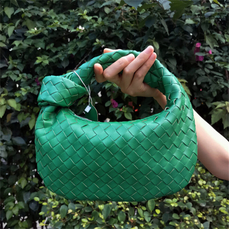2022 Luxury Designer Handbag Fashion Woven Bag PU Leather Women Tote Bag Lady Shoulder Bags Hobo Nodular Handle Small Handbag