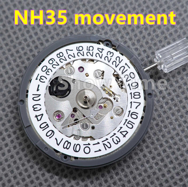 اليابان حقيقية الأصلي التلقائي ساعة حركة أجزاء الميكانيكية NH36 NH35 ساعة يد تعمل بالحركة استبدال الملحقات NH35A NH36A