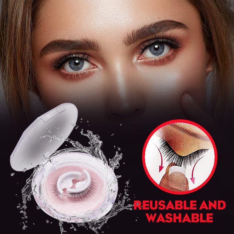 Reusable Self-Adhesive Eyelashes หลาย Reversible กาว Self-Adhesive คู่ Dropshipping