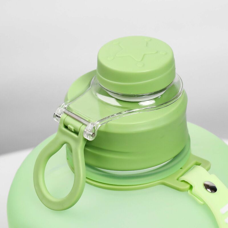 YCALLEY-botella de agua de medio galón para gimnasio, bote portátil a prueba de polvo y fugas, sin BPA, para deportes al aire libre, 2200ML