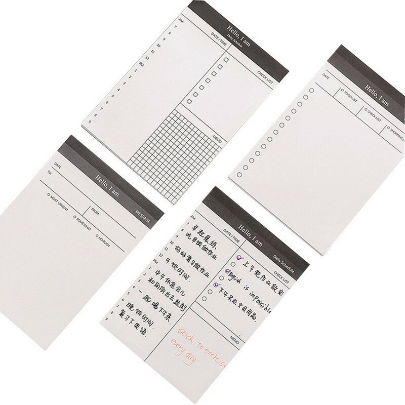 Einfache Business-Plan Studenten Kreative Zerreißbar Notizbuch Großhandel Zeitplan Tragbare Briefpapier Notizen Memo Pad Büro Zubehör
