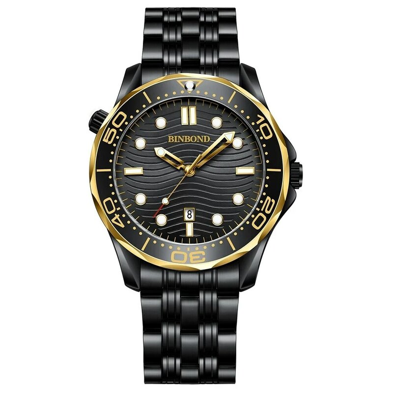 Montres de Sport bleues pour hommes Top marque de luxe chronographe homme montre militaire Quartz horloges mains lumineuses Relogio Masculino
