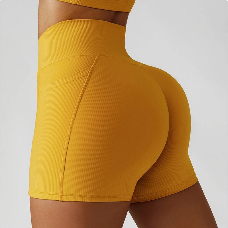 Shorts sem costura para as mulheres push up booty workout cintura alta shorts de fitness esportes curto ginásio roupas verão yoga shorts ativo