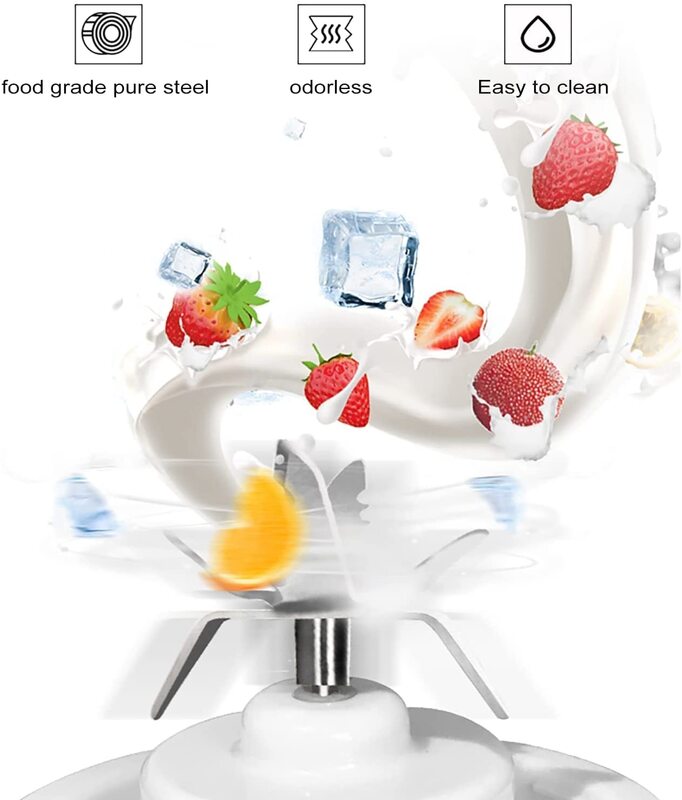 Blender Portabel Ukuran Pribadi Blender untuk Shake dan Smoothie Pembuat Milkshake Mesin Jus Mini Portabel Cangkir Mixer Makanan