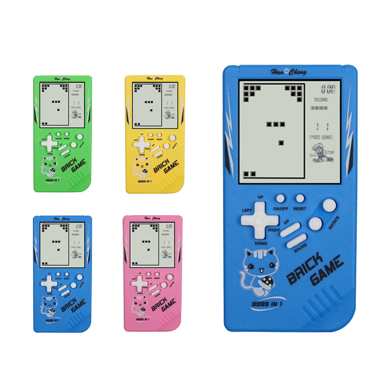Neue Klassische Handheld Spiel Maschine Tetris Spiel Kinder Spiel Konsole Spielzeug Musik Wiedergabe Retro Video Kinder Vergnügen Spiele Spieler