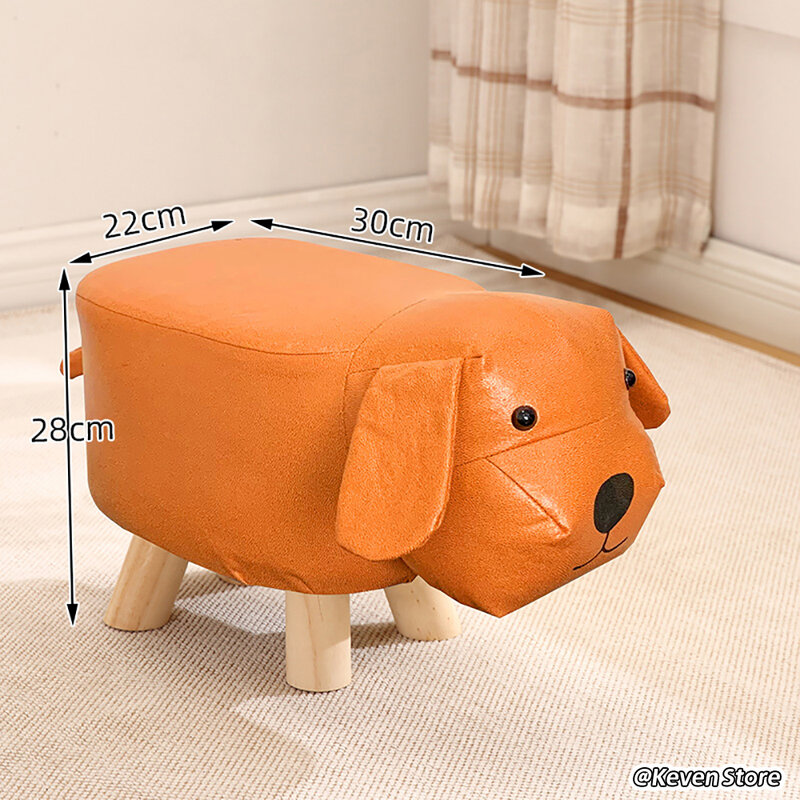 Footstool Creative Chair Shoe Stool Child Chair Cute Animal Sofa Low Chair Small Chair Baby Chair Cute Dog Footstool