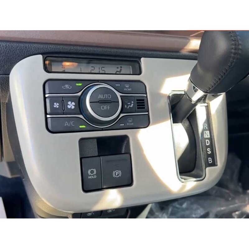Car Matte Silver Central Control Gear Shift Panel Decal Interior Modification for Daihatsu CANBUS LA850S LA860S 2022+ RHD
