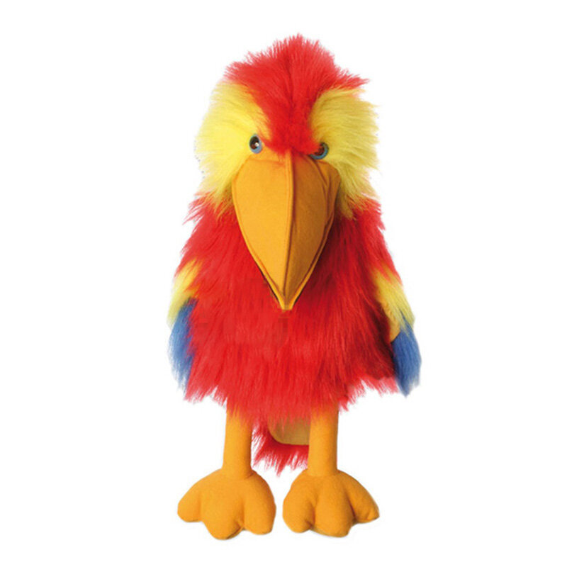 45 سنتيمتر شركة العرائس كبيرة الطفل الطيور القرمزي Macaw الأسود الغراب جعل الصوت دمية يد PlushToy دمية هدية