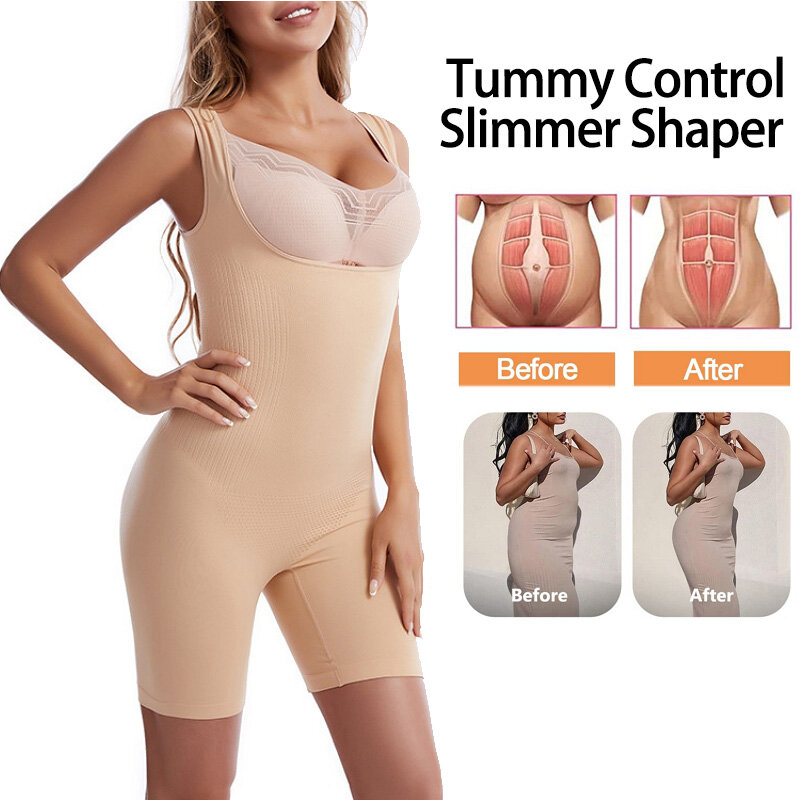Kobiety Shapewear Body modelowanie całego ciała trener szczupłej talii kontrola brzucha bezszwowy gorset Butt Lifter Chest wzmocnienie bielizny