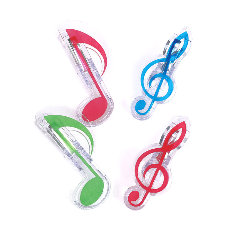Book Paper Sheet Clips Steel Spring Score Funny Mini Music Folder Clips Decorative Paper Musical Notation Clips