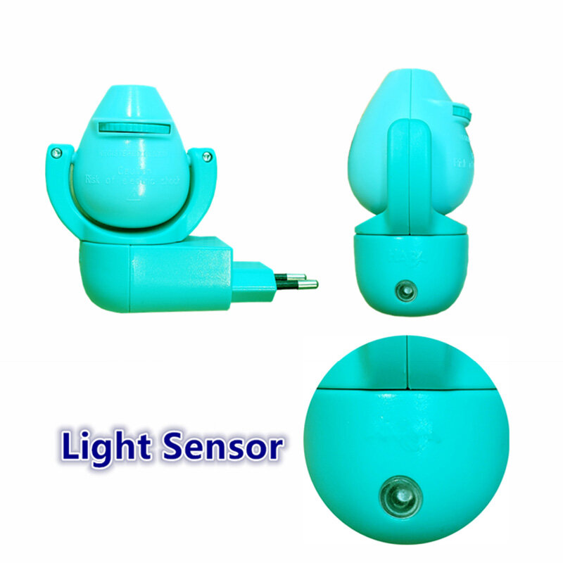 Night Light LED Projector 6 Images Photocell Sensor EU Plug Night Light Lamp For Kids Children Baby Bedroom Decoration Lighting
