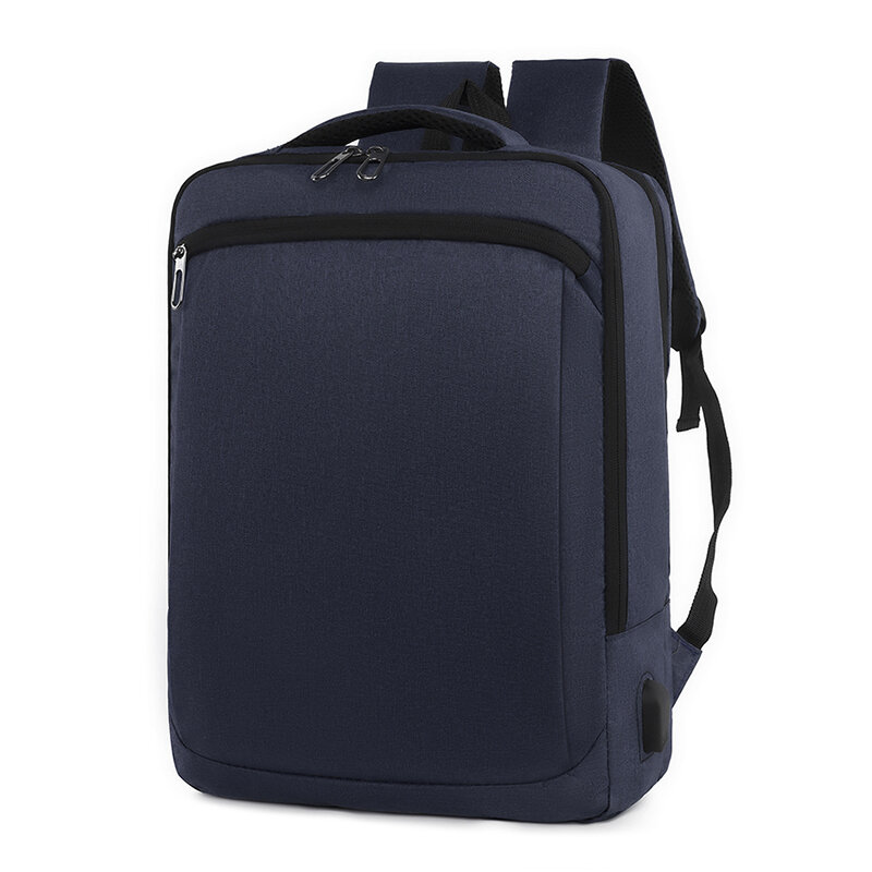 حقيبة ظهر حقيبة حاسوب للجنسين متعددة الوظائف سعة كبيرة حقيبة حقيبة أعمال سحاب مقاوم للماء منفذ شحن USB