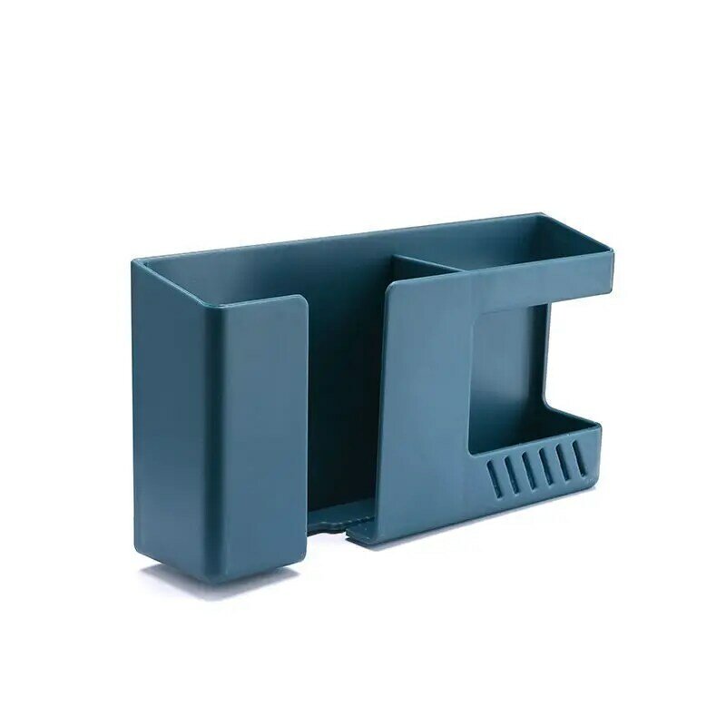 Buraco livre caixa de carregamento do telefone móvel multifuncional controle remoto cabeceira armazenamento rack parede pendurado bracke