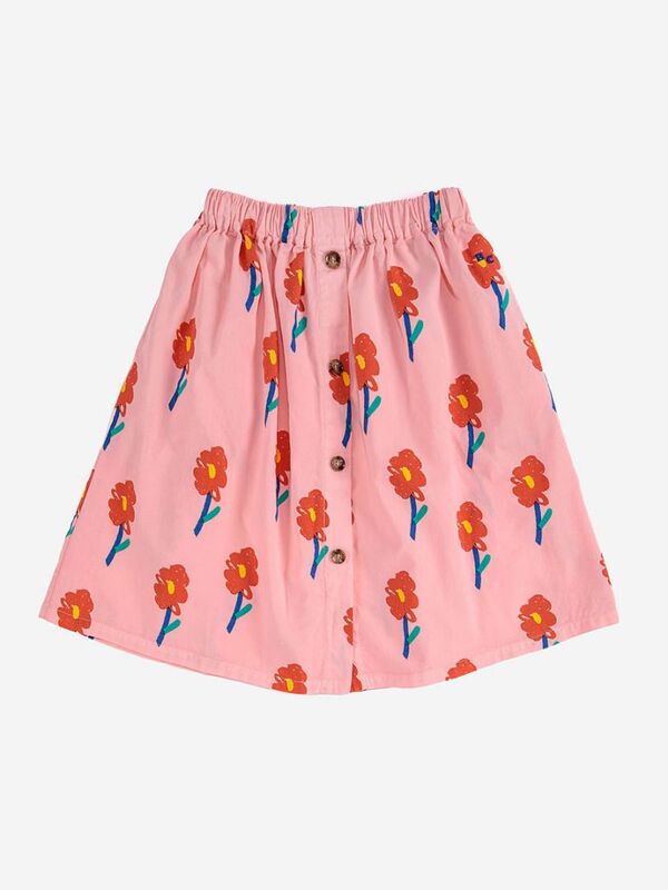 Pre-sale Kids Girls Skirts Bobo 2022 Autumn Winter Baby Girl Color Matching Print Floral Fashion Skirt For Girl Children Clothes