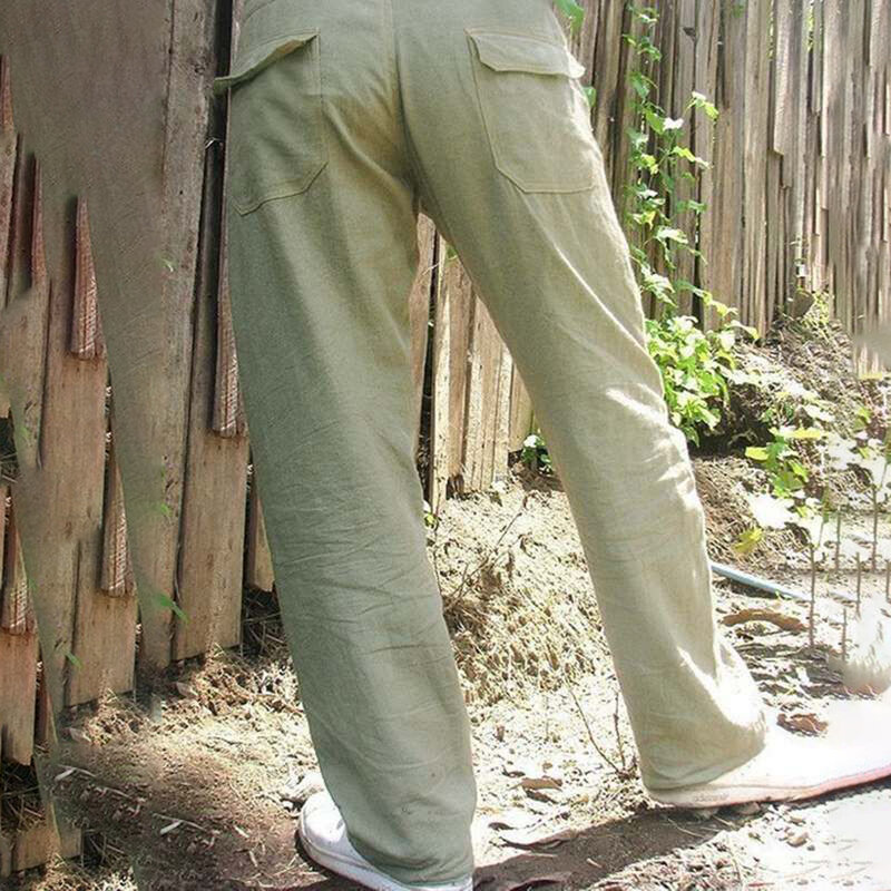 Pantaloni dritti di colore solido dal Design semplice da uomo alla moda esplosivi pantaloni sportivi Casual di moda con coulisse pantaloni larghi a gamba larga