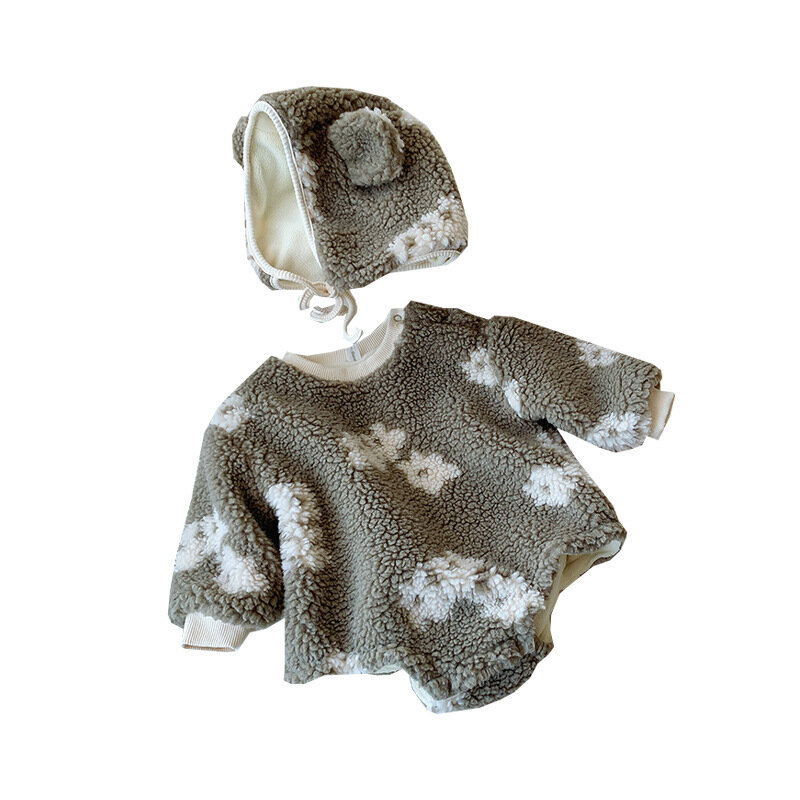 Kombinezon zimowy dla niemowlaka noworodek ubranka dla dzieci kostium niemowlę dziewczynki Romper gruby ciepły kombinezon dla malucha bawełniane kombinezony