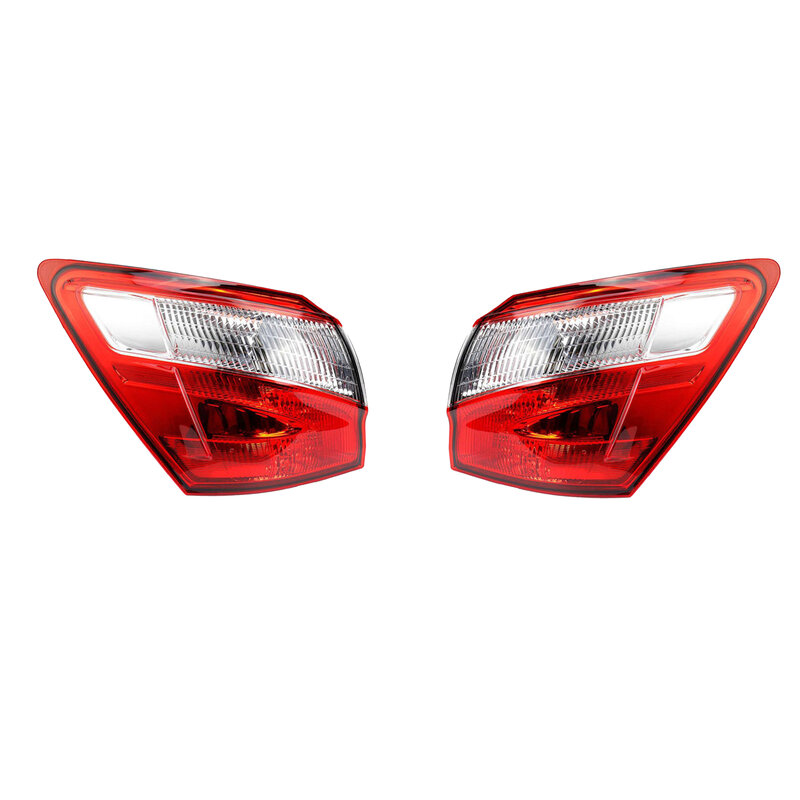 For Nissan Qashqai 2010-2014 EU Version Car LED Outer Rear Tail Light Fog Lamp Brake Running Light Warning Car Accessories