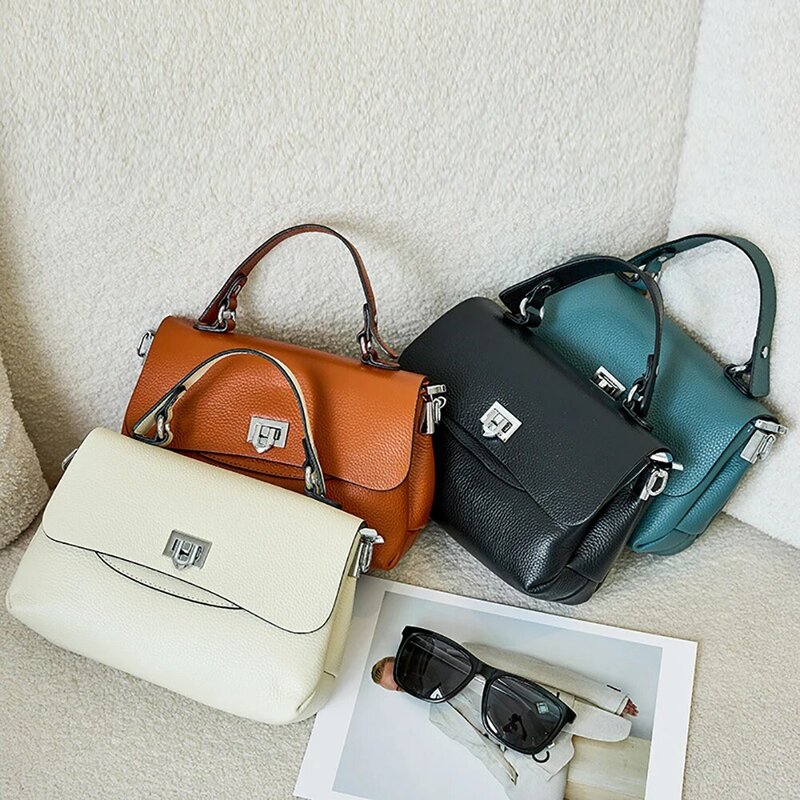 Bisi Goro 정품 가죽 탑 숄더 여성용 핸드백, 여행 브랜드 디자이너 2022 럭셔리 숄더 크로스 바디 백 패션 가방