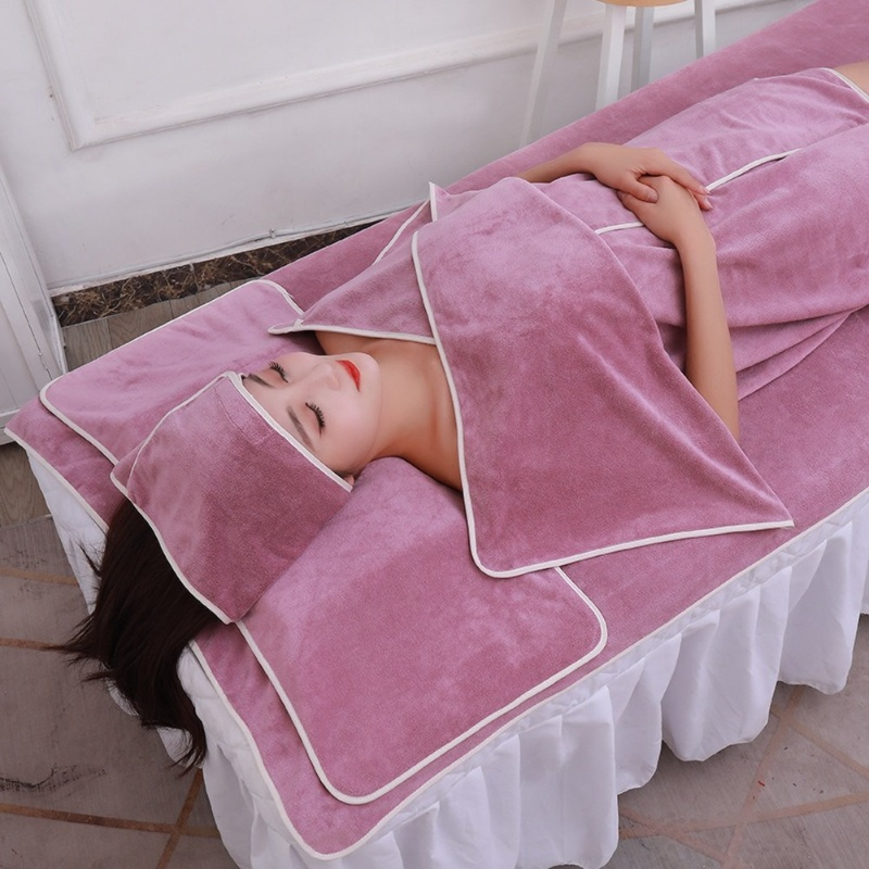 5 pçs superfine fibra macia toalha de banho salão de beleza roupa de cama confortável turbante sofá massagem spa vestido de banho liso toalha de praia