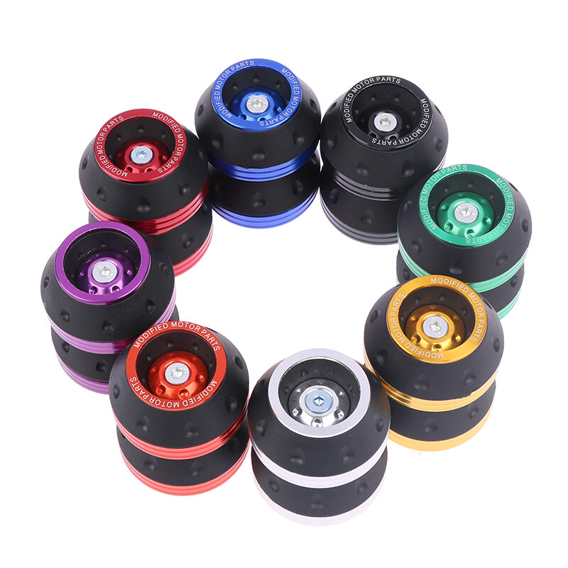 2Pcs Motorcycle Crash Protector Wheel Protection Pads Motorbike Motocross Tire Frame Slider Colorful Moto Equipment Accessories