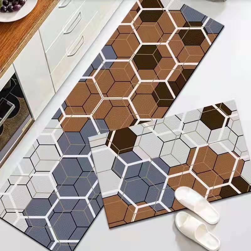 Square Kitchen Rug Scandinavian Style Easy to Clean 21 Styles Teen Door Mat Modern Home Decor Absorbs Quick Dry