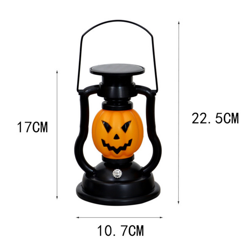 Outdoor Solar Powered Horror Halloween Lights Scary Pumpkin Skeleton Colorful Lamp for Halloween Carnival Party Decoration Props