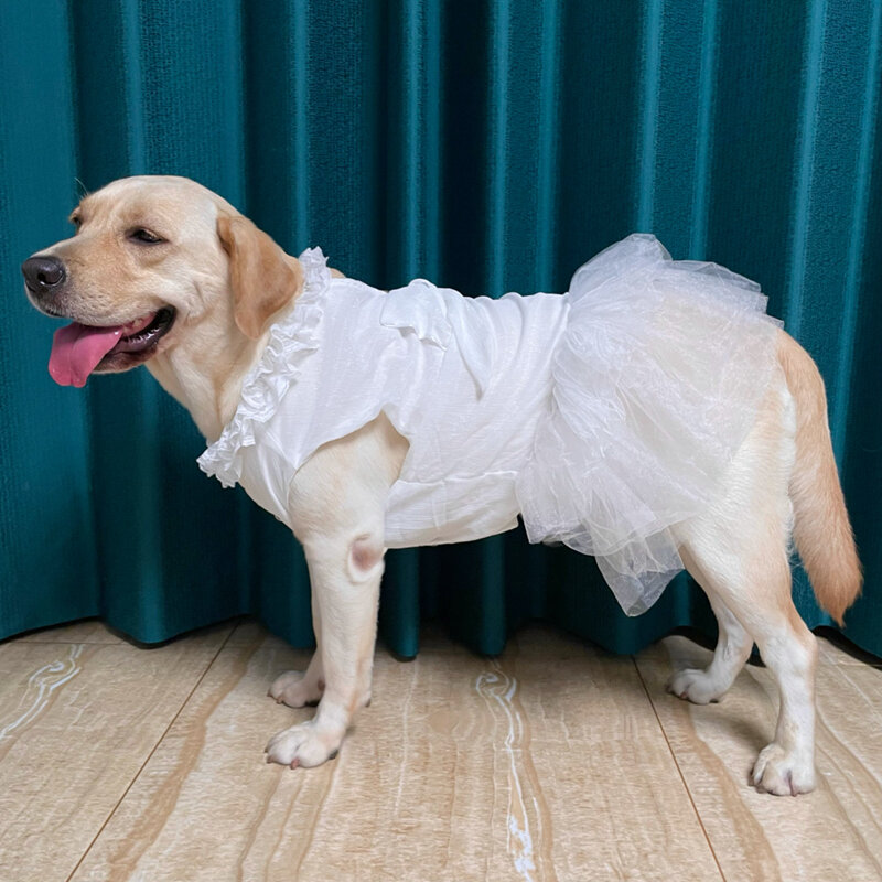 Vestiti per cani di grossa taglia abiti da sposa per cani di grandi dimensioni Corgi Shiba Inu Samoyed Husky Labrador Golden Retriever abbigliamento Costume Akita