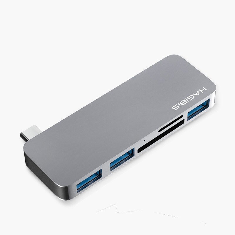 USB C Hub 5 في 1 نوع C إلى SD/TF قارئ بطاقة USB 3.1 محور محول عالية السرعة ل ماك بوك اير برو هواوي شاومي سامسونج