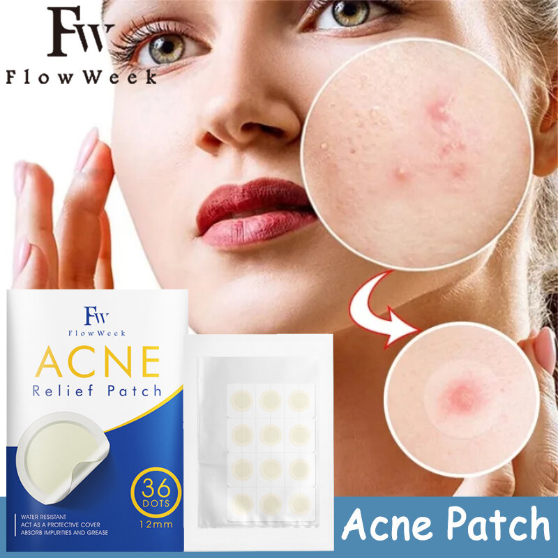 Flow Woche Akne Patch Gesicht Akne Pickel Spot Narbe Pflege Behandlung Aufkleber Pickel Patches für Gesicht Gesicht Hautpflege Akne Maske