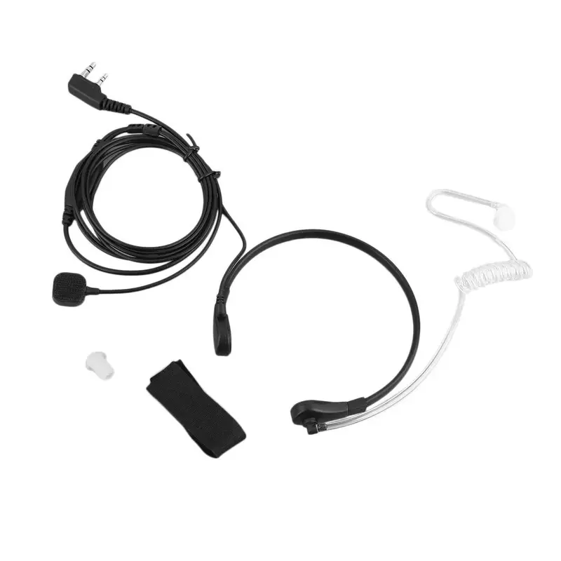 3.5mm Throat MIC Headset Covert Acoustic Tube FBI Earphone for iPhone Android