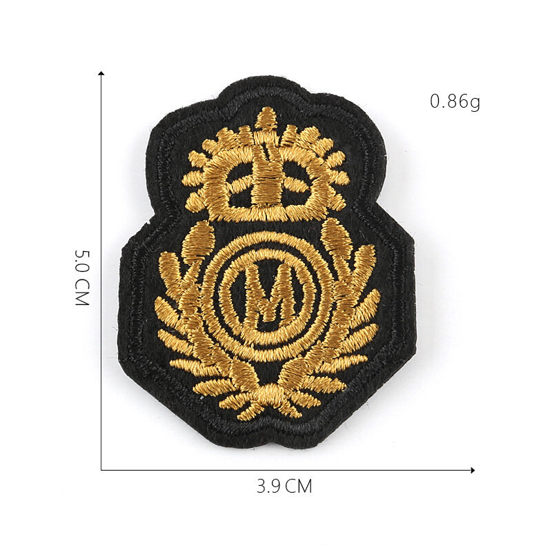 12Pcs Crown Medaille Serie Ijzer Op Geborduurde Patches Voor Kleding Jeans Hoed Tas Sticker Naaien-Op Diy Patch applique Badges Decor