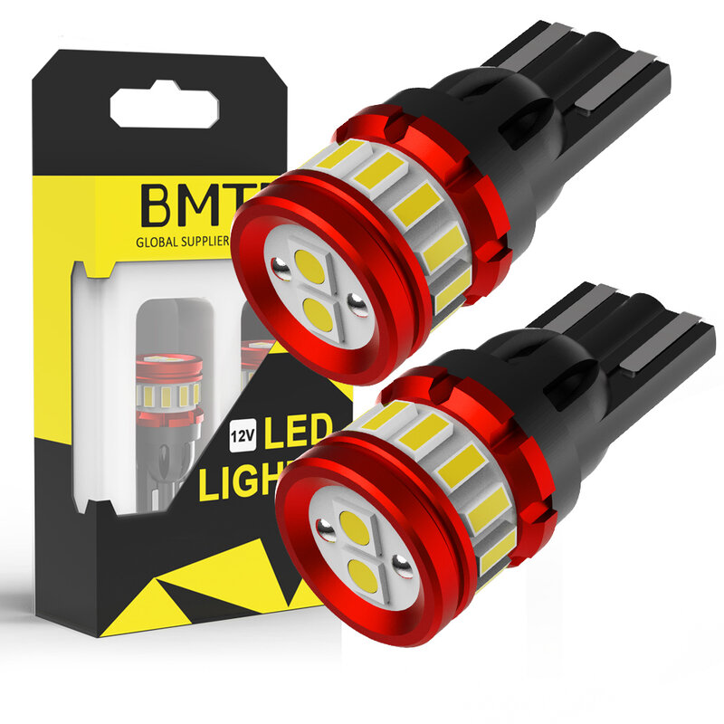 BMTxms-Luz LED Canbus superbrillante para coche, lámpara Interior de señalización de giro lateral, sin Error, T10, W5W, 2 unidades