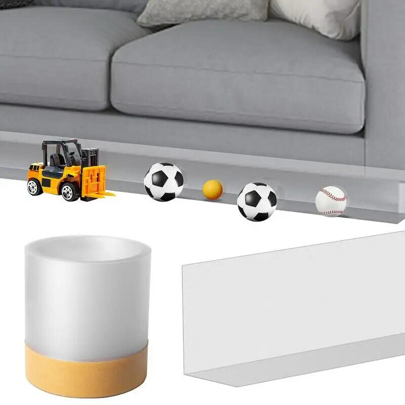 Under Couch Blocker Gap-Bumper for Under Furniture Stop Things Going Under Sofa Couch or Bed Easy to Install for Hard Floors