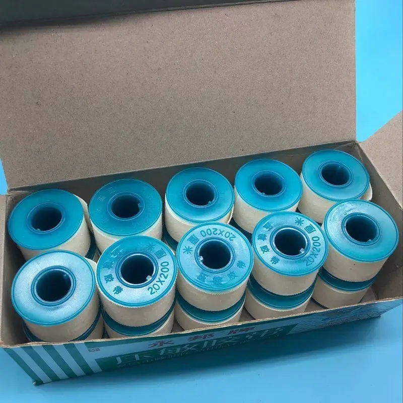 1 Roll First Aid Hemostatic Adhesive Tape 2cm*200cm Medical Emergency Kit Styptic Bandage Pressure Sensitive Adhesive Tape
