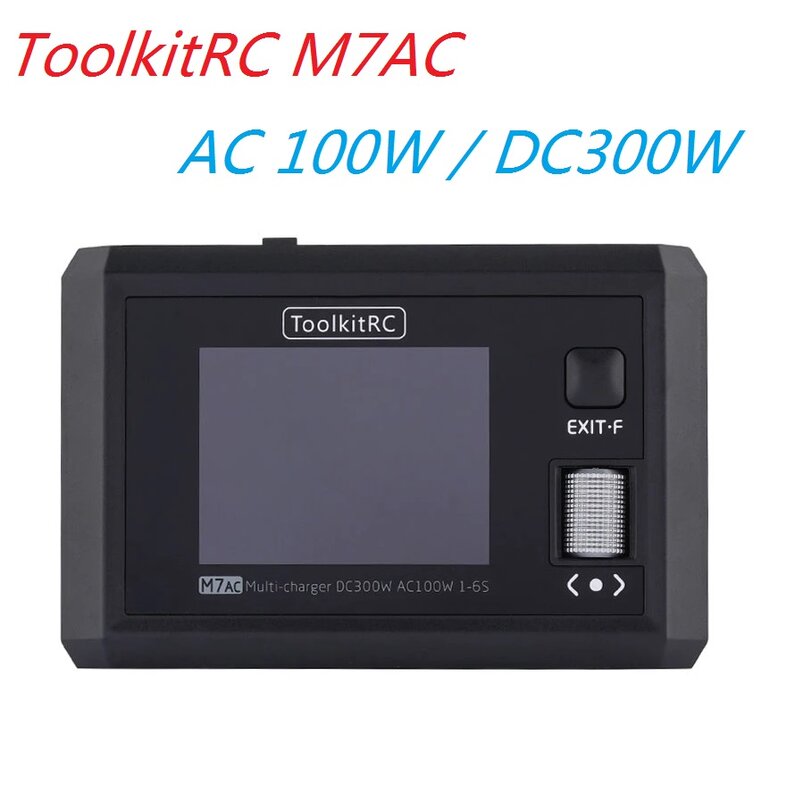 NEW ToolkitRC M7AC 100W AC / 300W DC Input XT60 XT30 Output 2-6S Lithium Battery Balance Charger for Model Aircraft Drone Charge