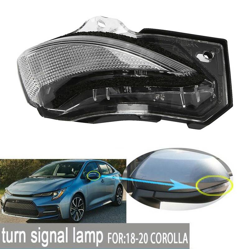 Car Exterior Rearview Side Mirror Light Turn Signal Flashing Blinker Lamp for TOYOTA Corolla 2019-2021 Right