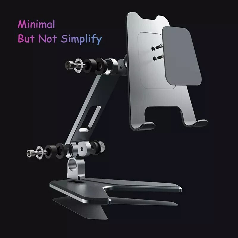 Tablet Stand Tablet Accessories, Dual Axis Adjustable Lazy Phone&Tablet Bracket, Foldable Portable Phone Stand for iPad iPho